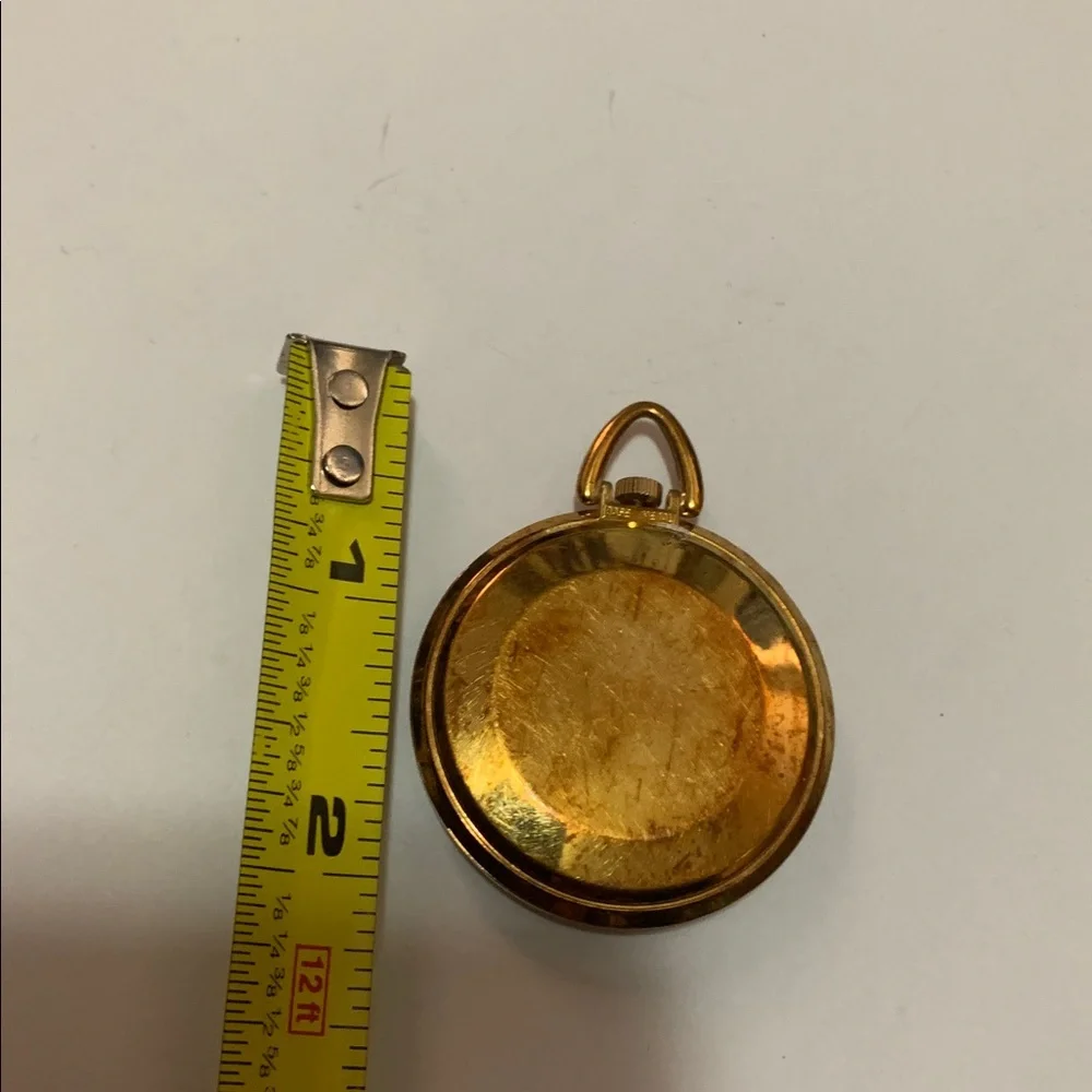 Vintage Timex Gold Plated? Wind up Pocket Watch in working order - Picture 5 of 8
